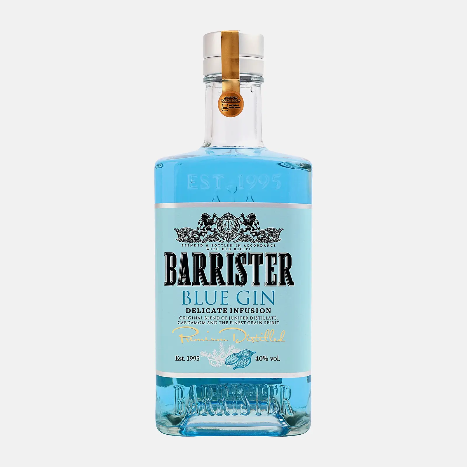 Изображение товара Джин Barrister Blue Barrister 0.7л с кардамоном и апельсиновой цедрой