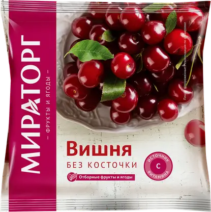 Вишня Мираторг без косточки быстрозамороженная 300г