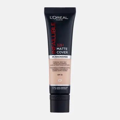 Тональный крем L’Oréal Paris Infaillible ультраматирующий стойкий 32ч Матовое покрытие тон 175
