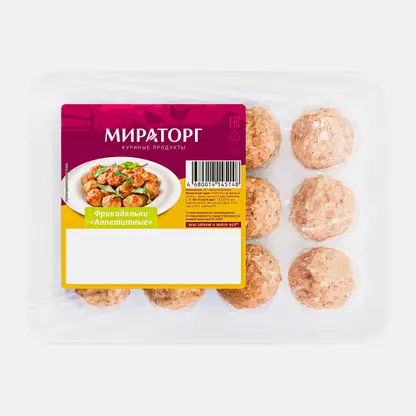 Фрикадельки Аппетитные из мяса цыплёнка-бройлера Мираторг 350г