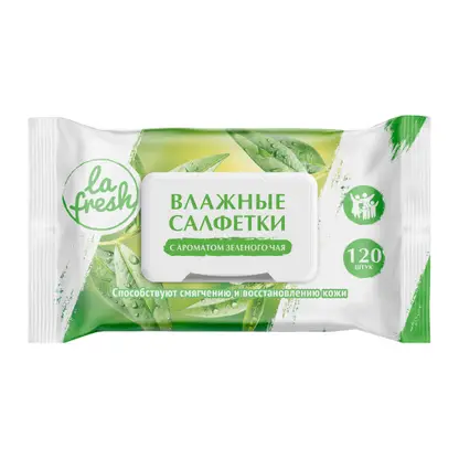 Изображение товара Влажные салфетки La Fresh универсальные с клапаном 120шт