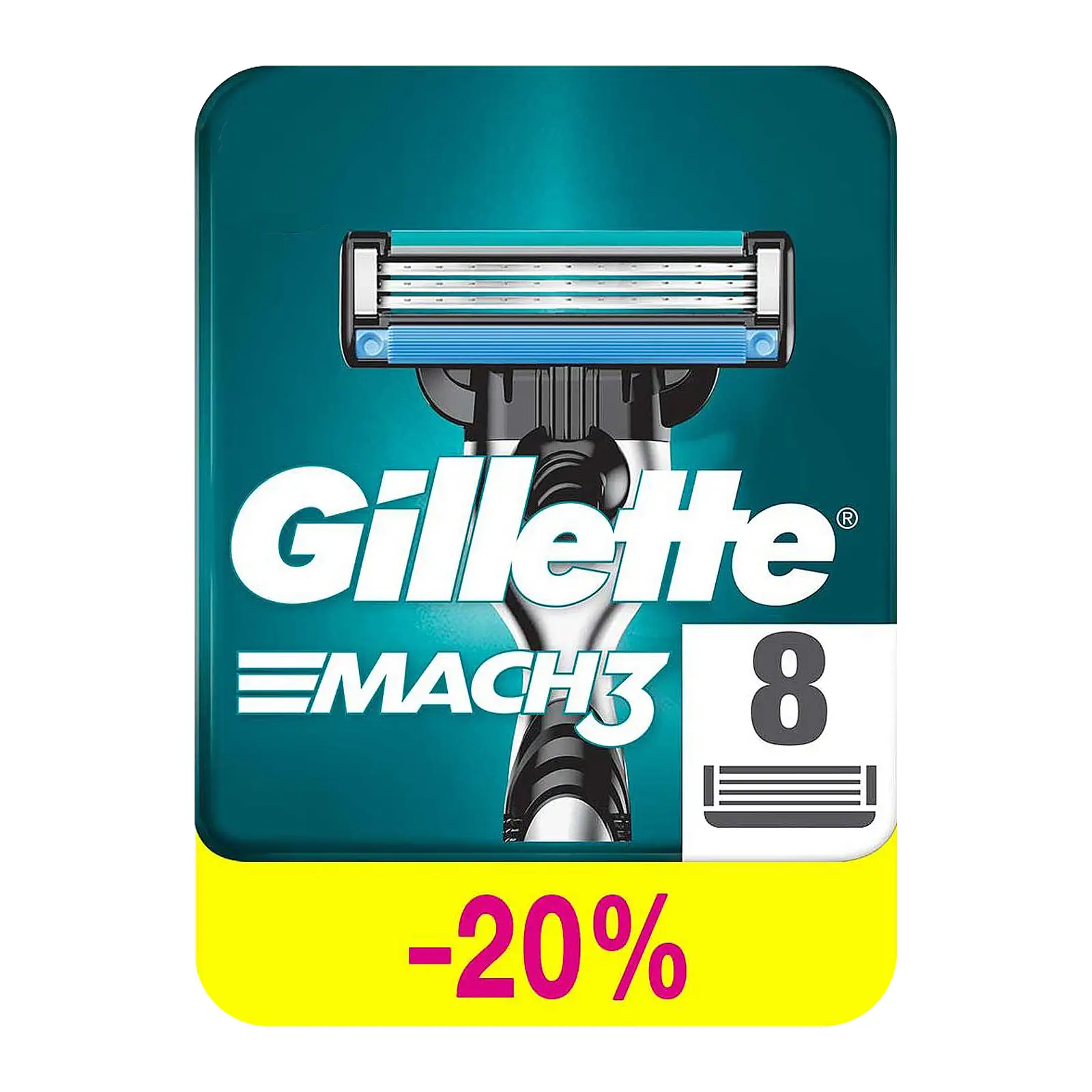 Кассеты для бритья Gillette Mach3 8шт