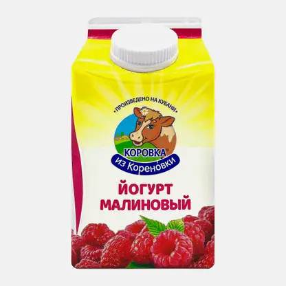Йогурт Коровка из Кореновки Малина 2.1% 450г