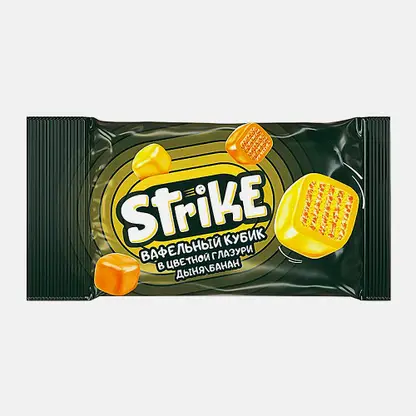Вафельное драже со вкусом дыни и банана Strike 40г