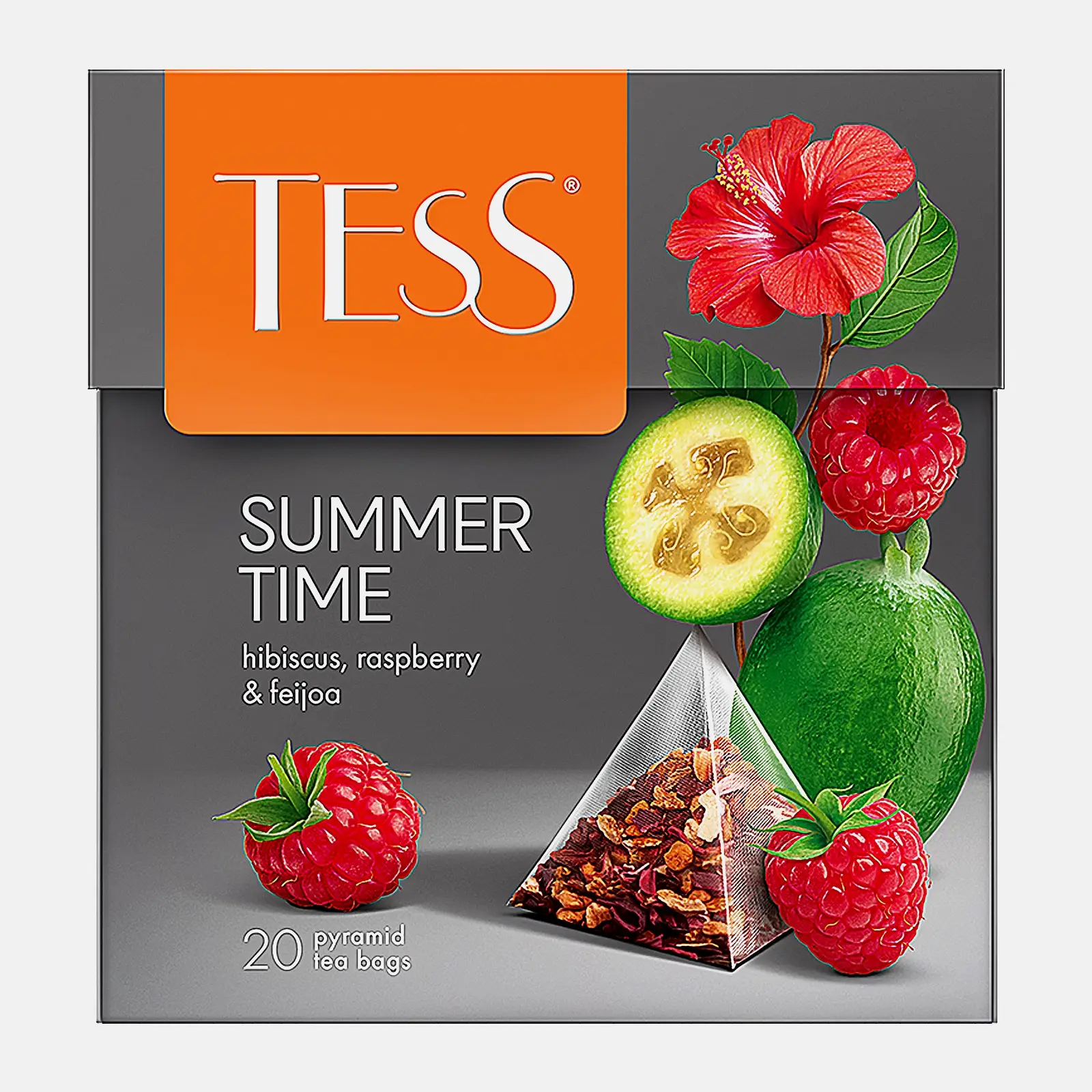 Чай травяной Tess Summer гибискус с малиной и ароматом фейхоа 20пак Чай травяной Tess Summer гибискус с малиной и ароматом фейхоа 20пак