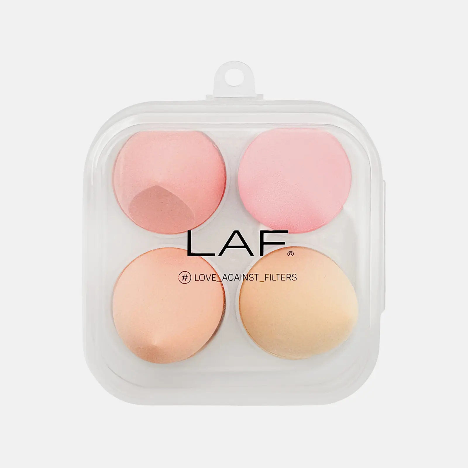 Набор спонжей для макияжа LAF в боксе 4шт