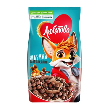 Изображение товара Завтрак Любятово готовые Шарики шоколадные 200г