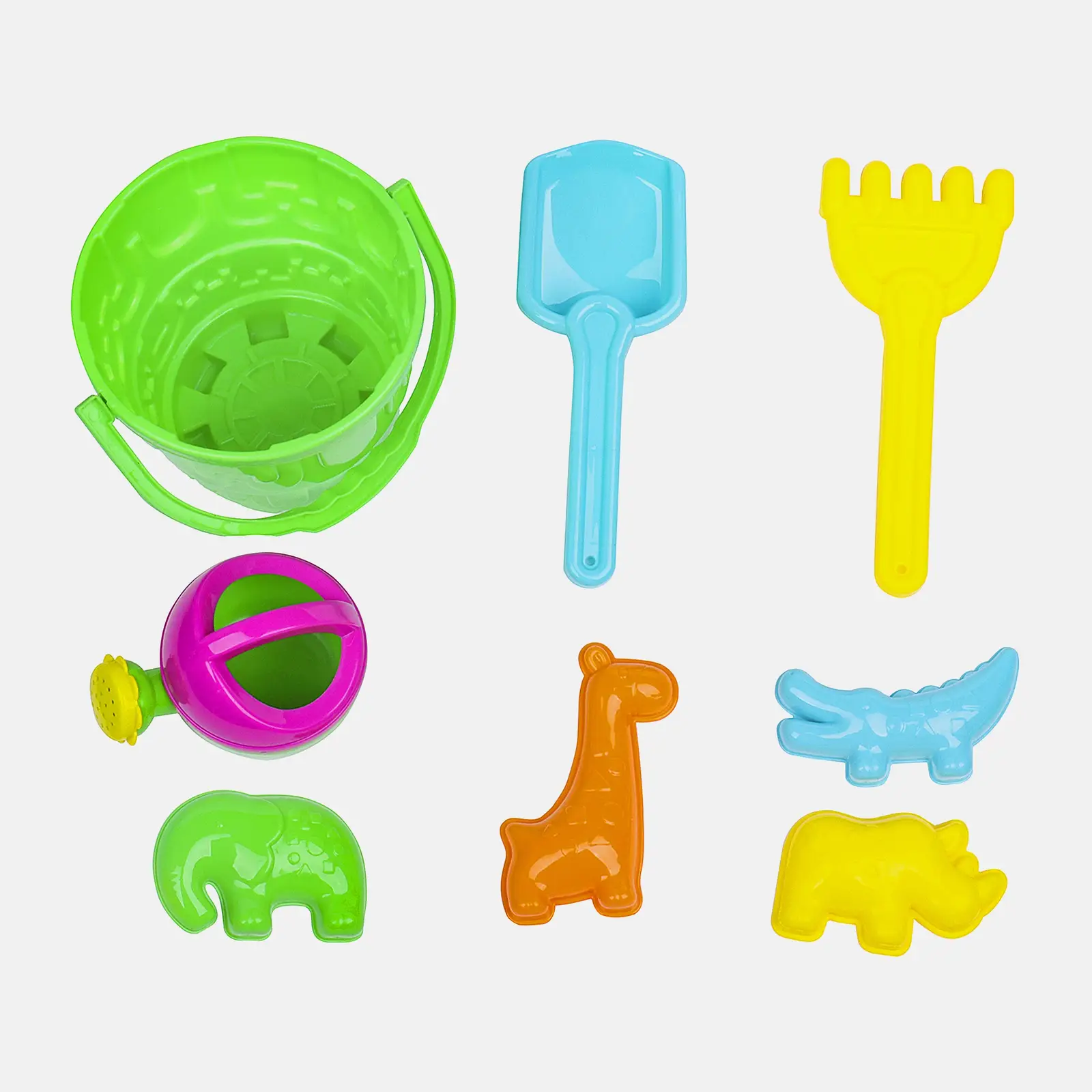 Набор для песка с ведром 8 предметов 40123044JD в ассортименте