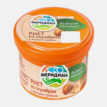 Риет Меридиан из скумбрии с лесными грибами 100г