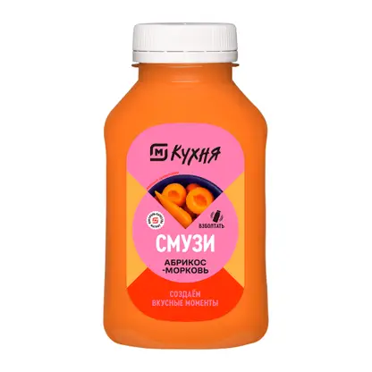 Изображение товара Абрикосово-морковный смузи М Кухня 300 мл натуральный перекус без добавок
