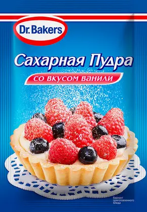 Сахарная пудра Dr.Bakers вкус ванили 80г