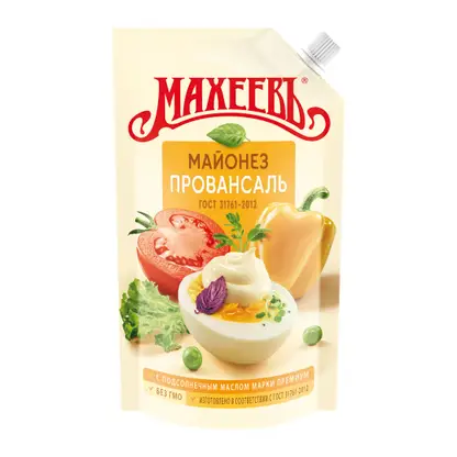 Изображение товара Майонез Махеевъ Провансаль 50. 5% 380мл - натуральный ингредиент для вкусных блюд