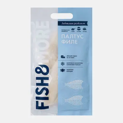 Палтус Fish & More Стрелозубый филе без кожи 500г