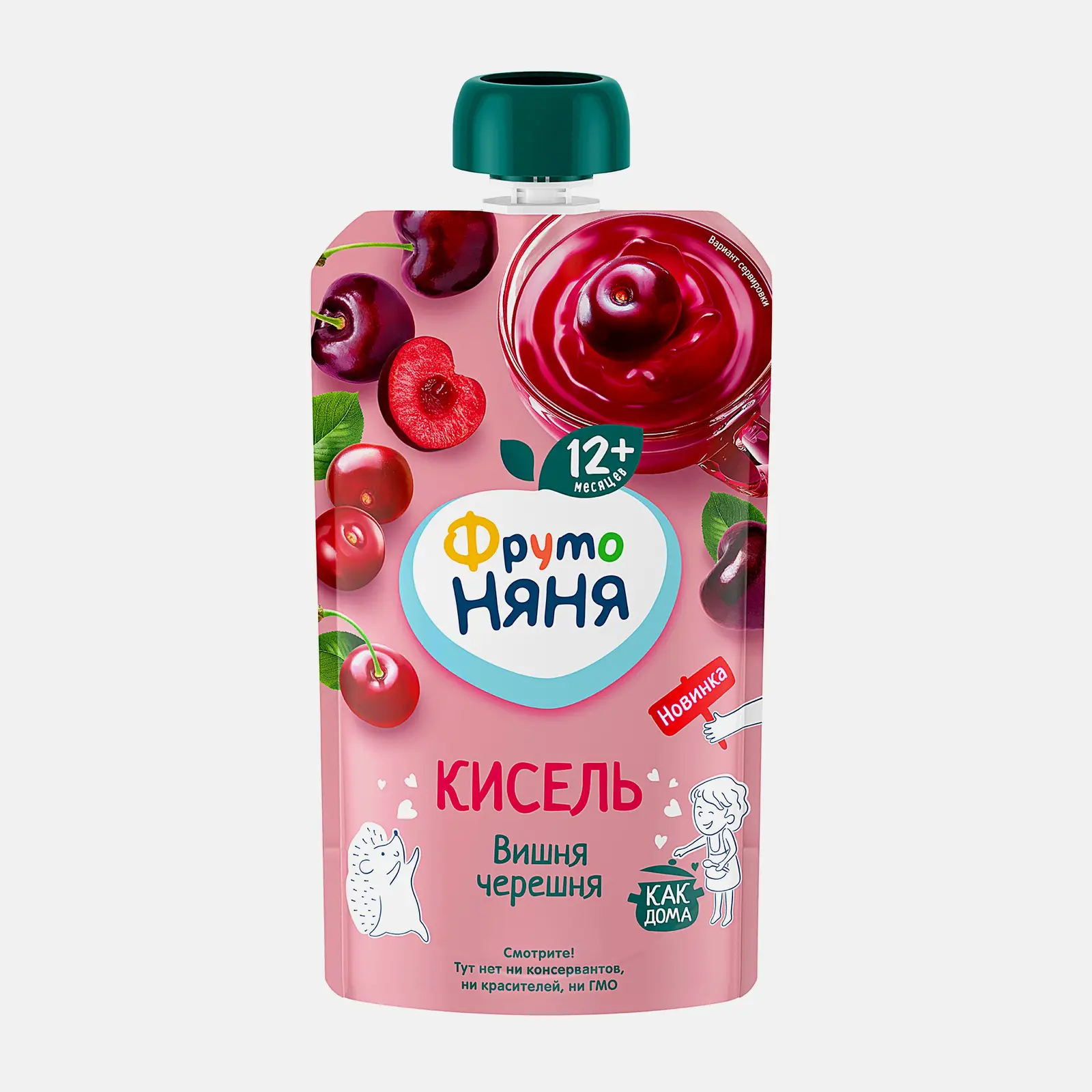 Изображение товара Детский кисель Вишня-черешня Фрутоняня 130г натуральный продукт для детей