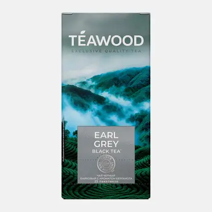 Чёрный чай Earl Grey Teawood 25пак