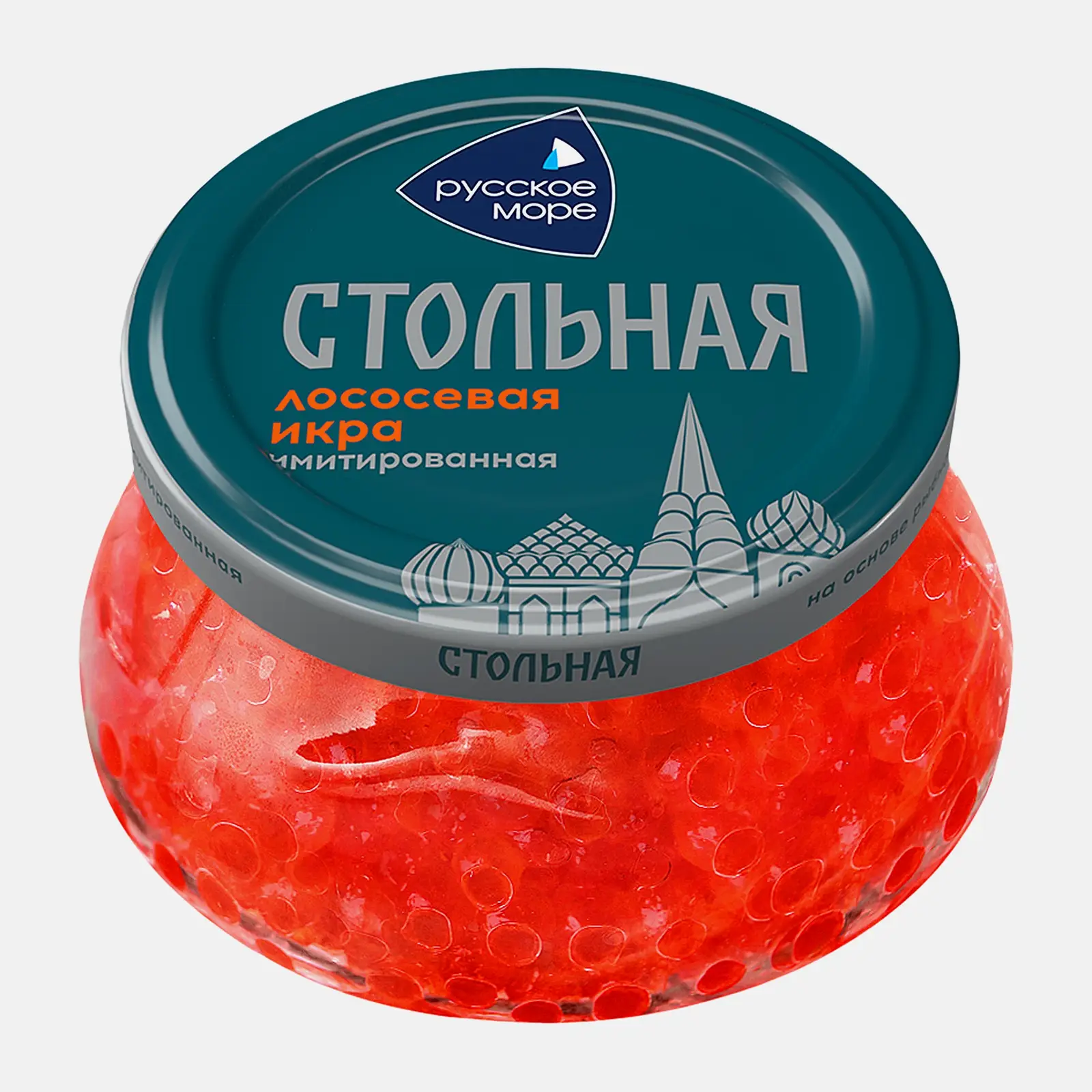 Изображение товара Икра Русское Море лососевая имитация Люкс 230г