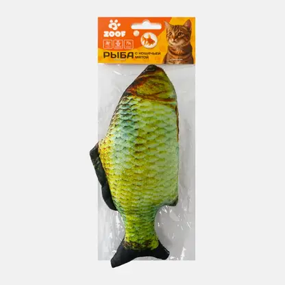 Игрушка для кошек Рыба с кошачьей мятой