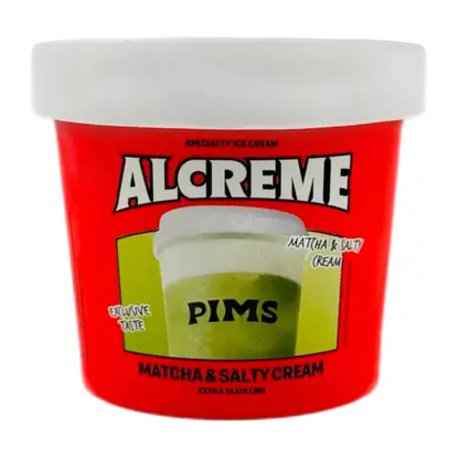 Изображение товара Мороженое Matcha & Salty Cream Alcreme x Pims 10% 75г