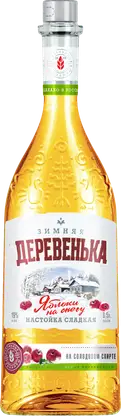 Настойка Зимняя деревенька Яблоки на снегу сладкая 19% 500мл