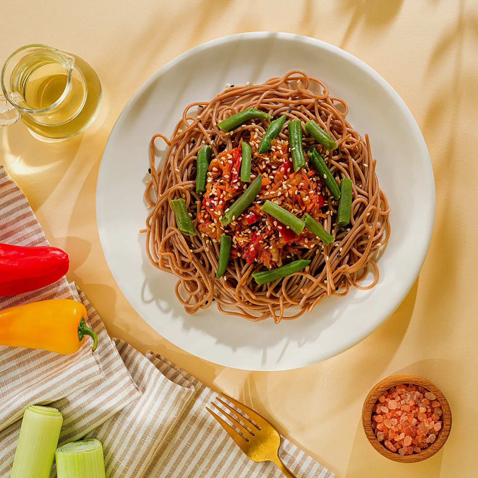 Изображение товара Гречневая лапша с овощами 250г