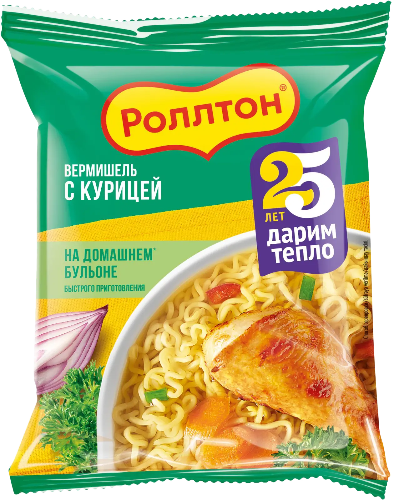 Вермишель Роллтон На домашнем бульоне с курицей 60г - Магнит-Продукты