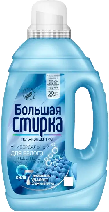 Гель для стирки Большая стирка для всех видов белья 1.2л