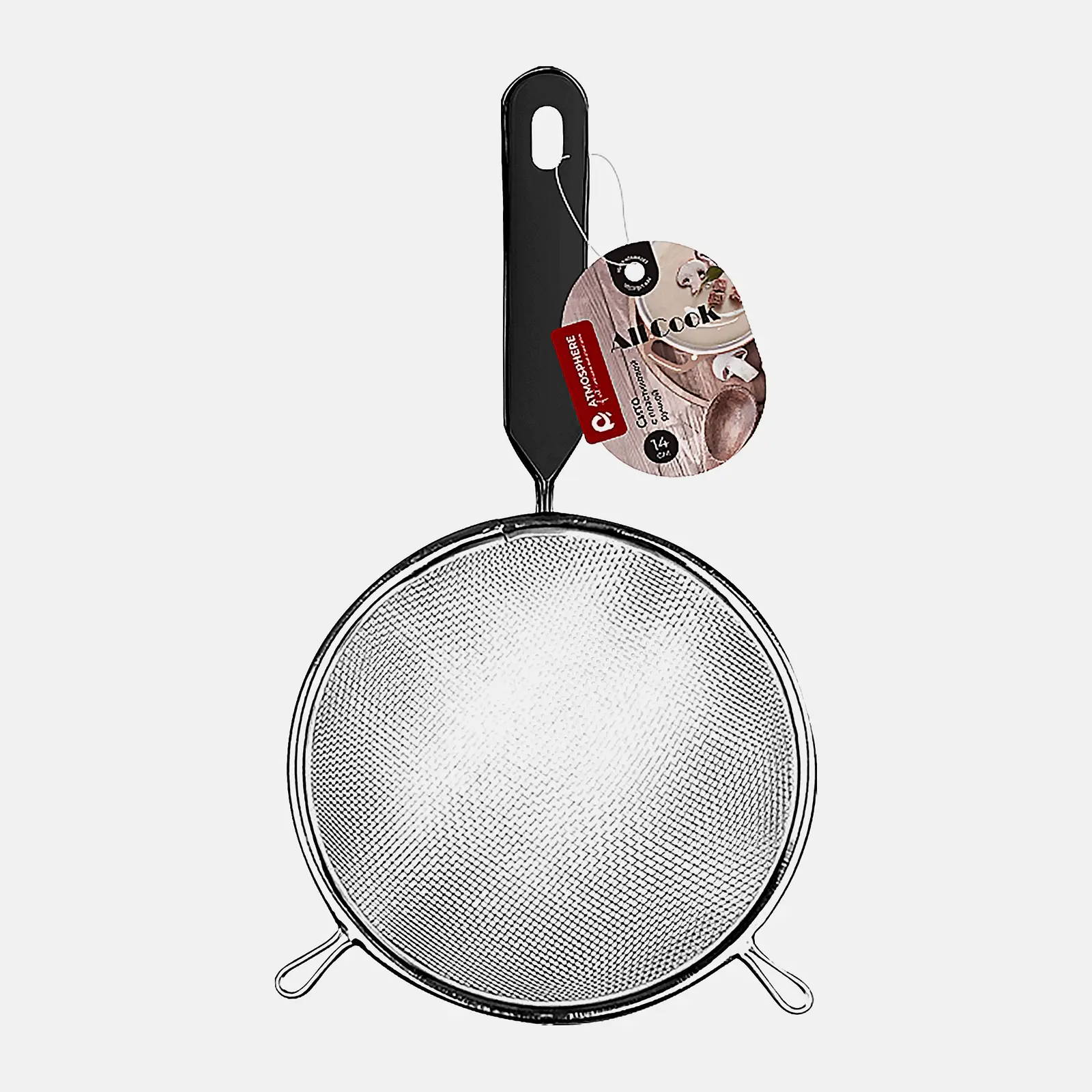 Сито с пластиковой ручкой All Cook Atmosphere d-14см