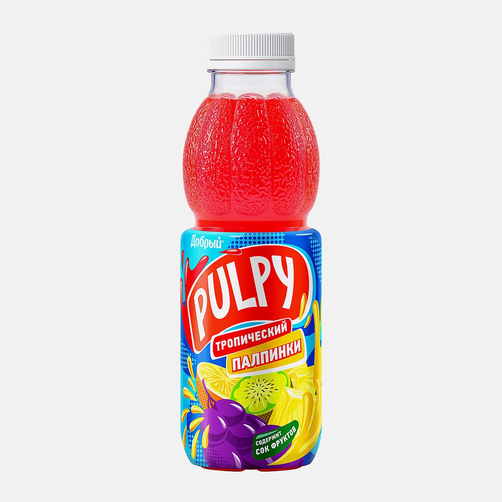 Напиток сокосодержащий Добрый Pulpy Тропический с мякотью 450мл Напиток сокосодержащий Добрый Pulpy Тропический с мякотью 450мл