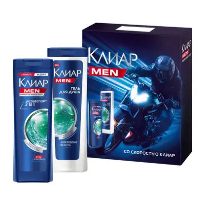 Изображение товара Подарочный набор Спорт Гель для душа Rexona Men 180мл Шампунь Clear Men 200мл в ассортименте