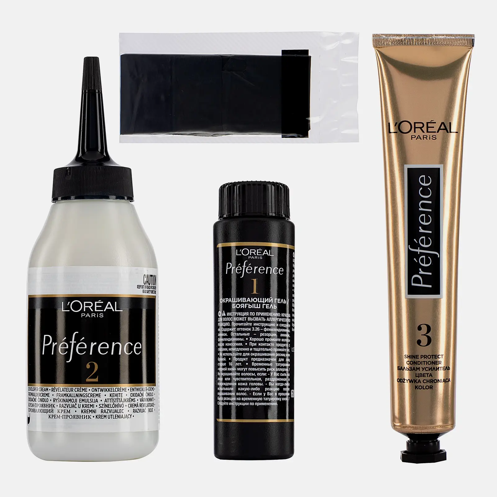 Стойкая краска для волос L’Oréal Paris Preference оттенок 1.0 Черный