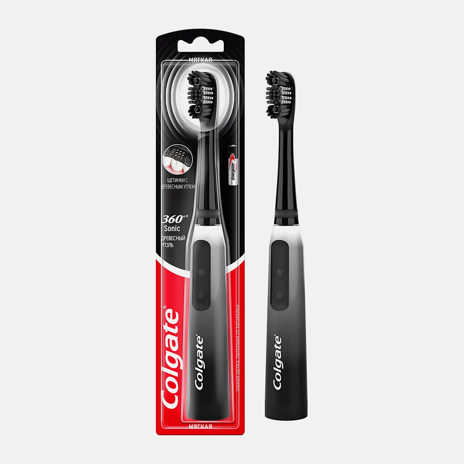 Электрическая зубная щетка Colgate 360 Sonic мягкая в ассортименте