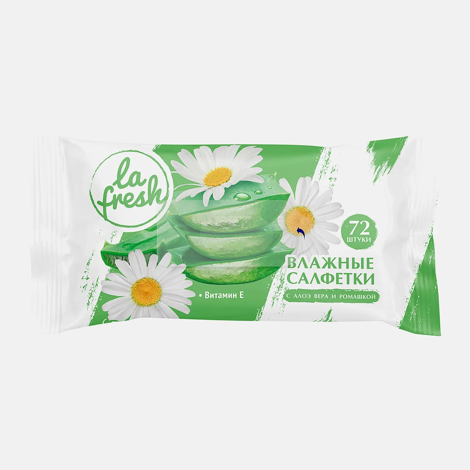 Изображение товара Салфетки влажные La Fresh с ароматом ромашки 72шт для всей семьи