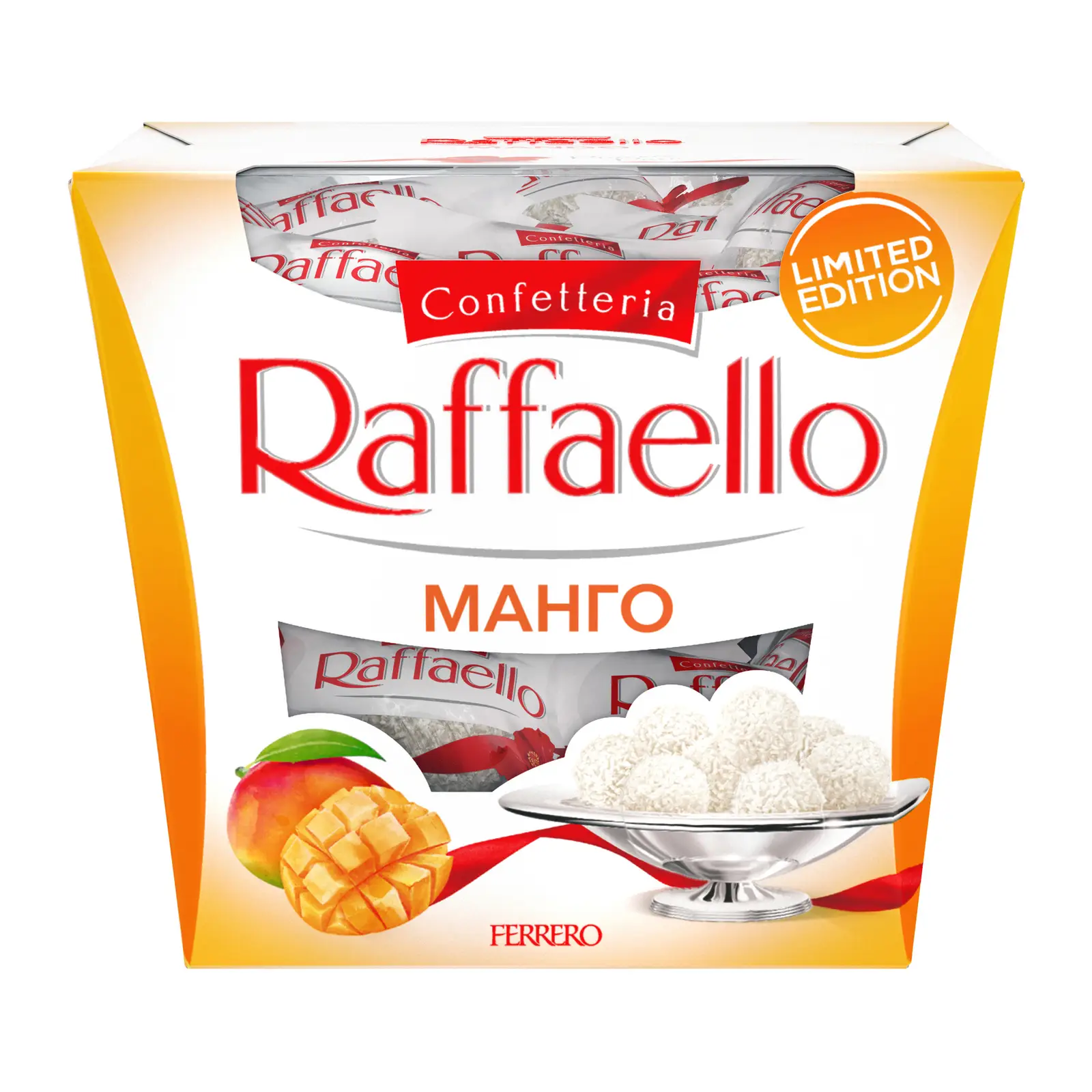Изображение товара Конфеты со вкусом манго Raffaello 130г - натуральное фруктовое лакомство