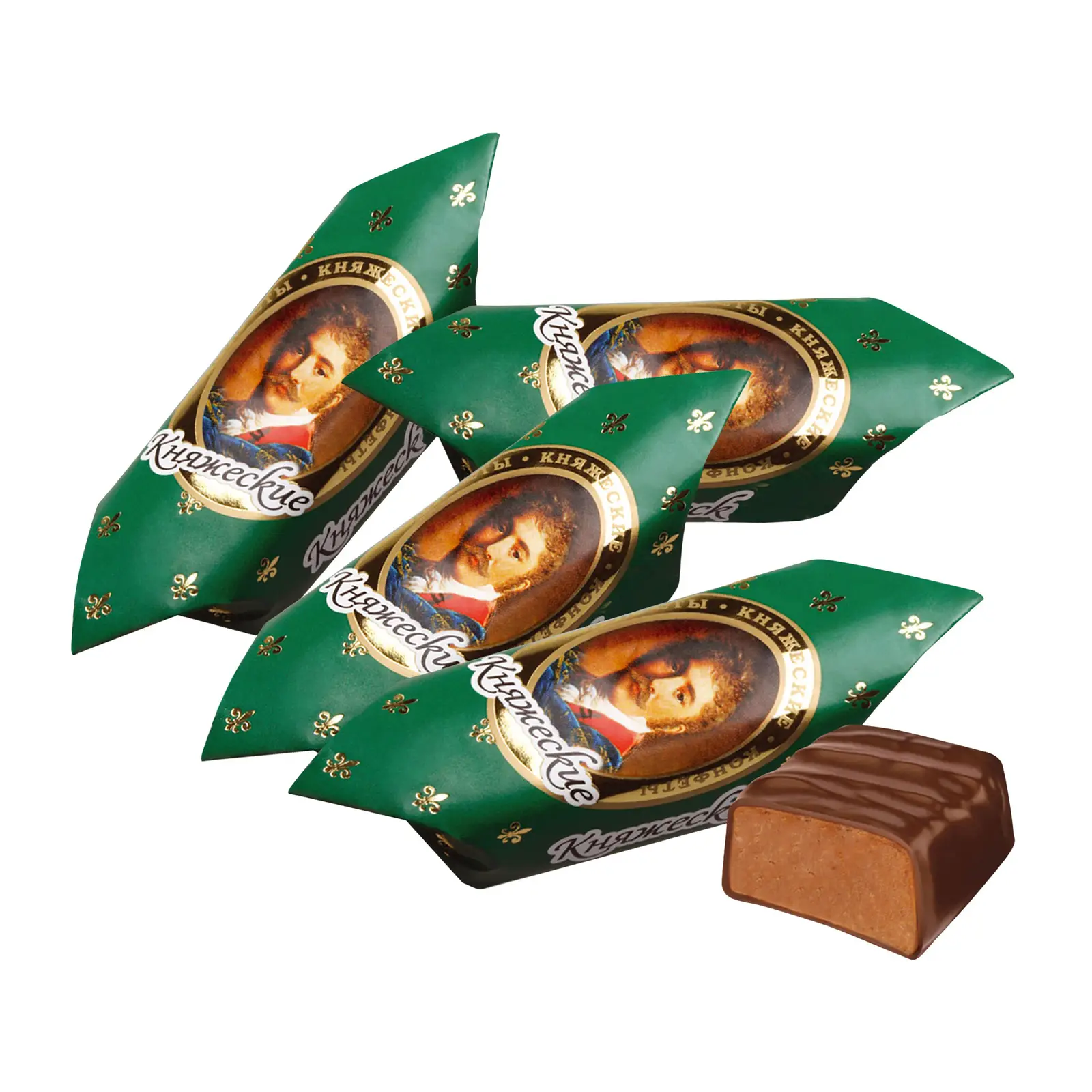 Изображение товара Конфеты Княжеские Сладости пралиновые с арахисом и глазурью 300 г