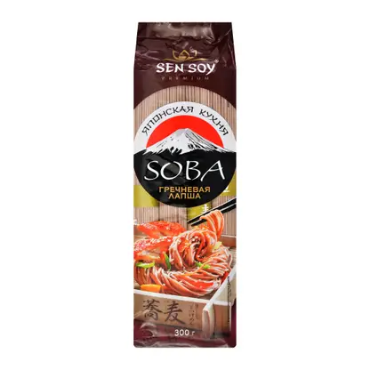 Изображение товара Лапша Sen Soy Soba гречневая 300г - полезный гарнир