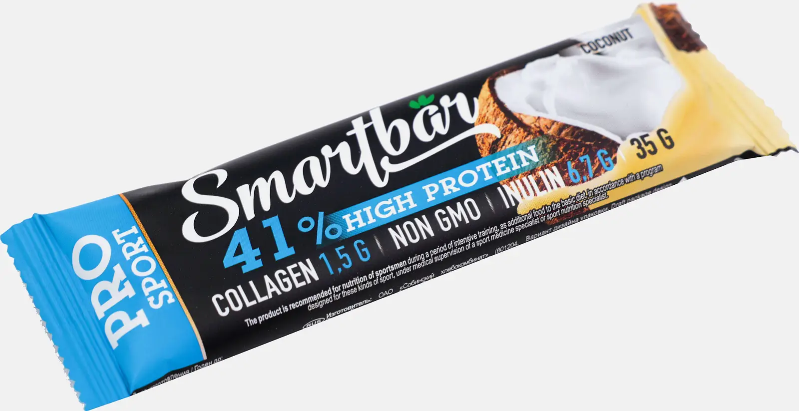 Батончик протеиновый кокос Smartbar 35г - фото 2