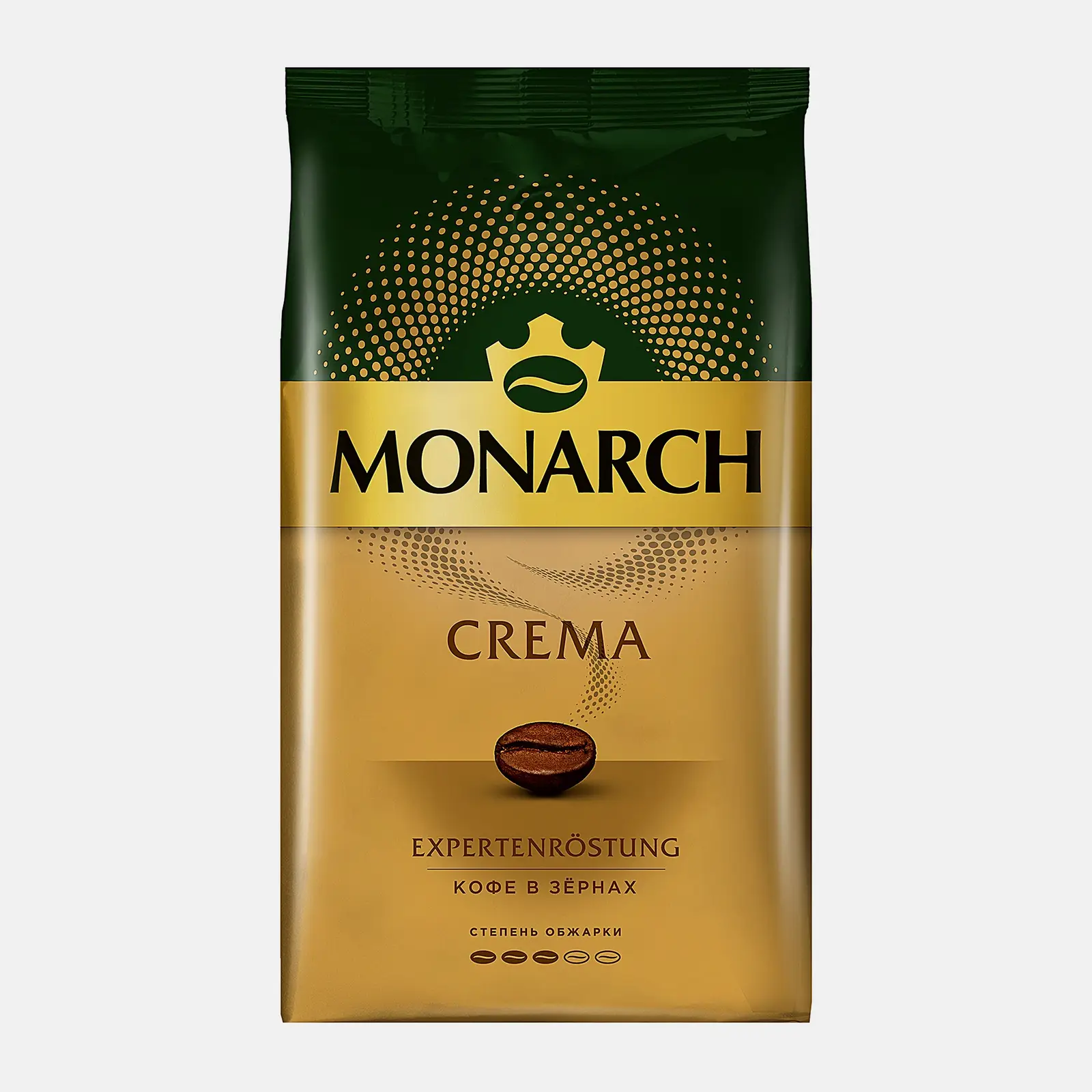 Изображение товара Кофе Monarch Crema Среднеобжаренный 1 кг Арабика+Робуста Изображение товара Кофе Monarch Crema Среднеобжаренный 1 кг Арабика+Робуста