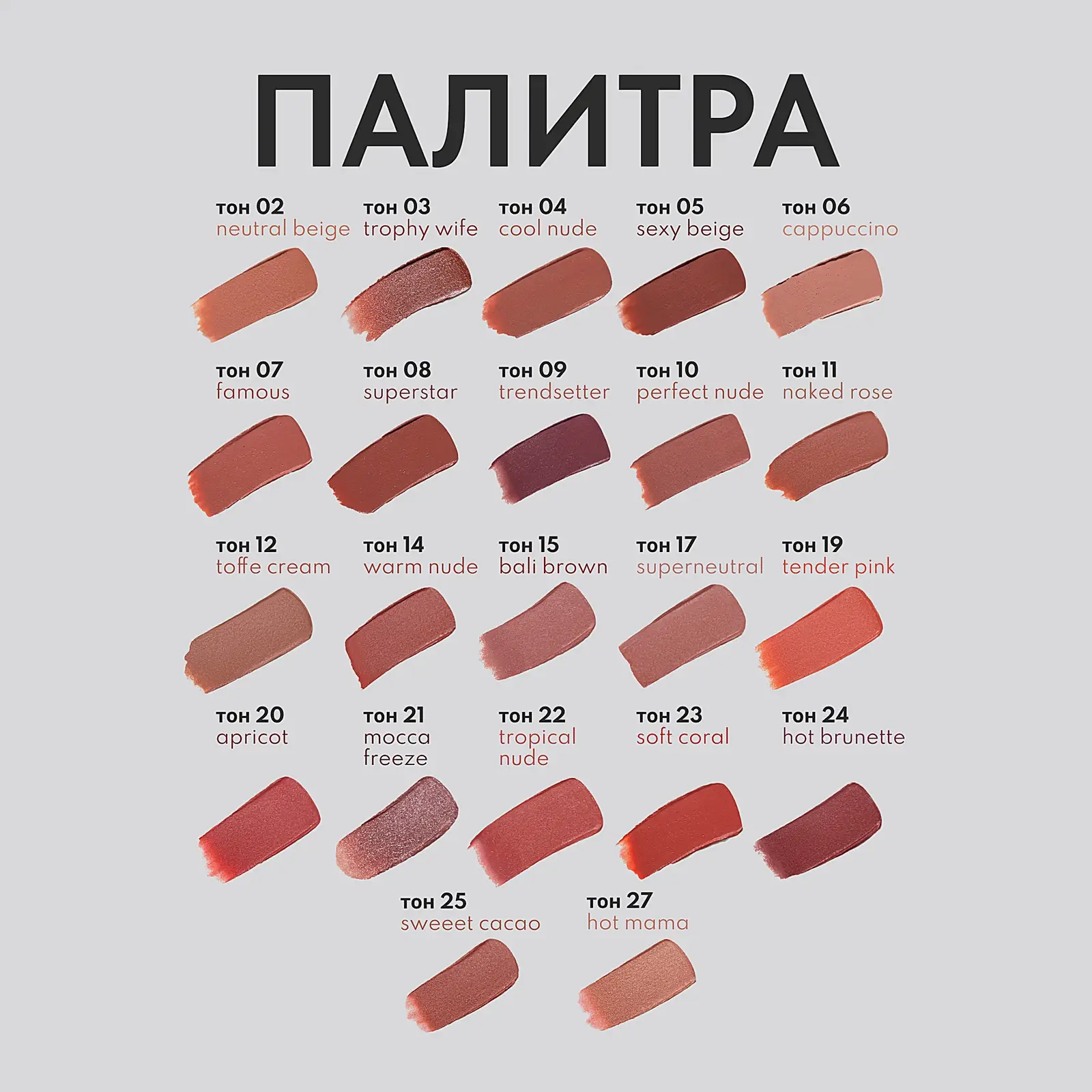 Устойчивая помада для губ Rich Nude тон 04 Stellary