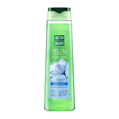 Изображение товара Шампунь для тонких и ослабленных волос Объем и сила Чистая линия 400мл