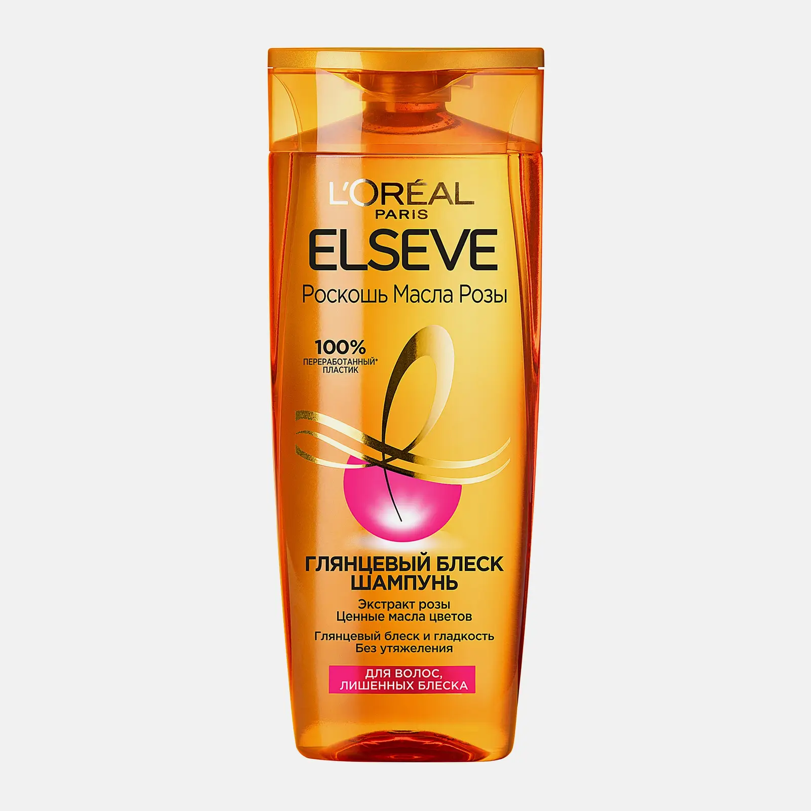 Шампунь для волос L’Oréal Paris Elseve с экстрактом розы Роскошь 6 масел для глянцевого блеска 400мл