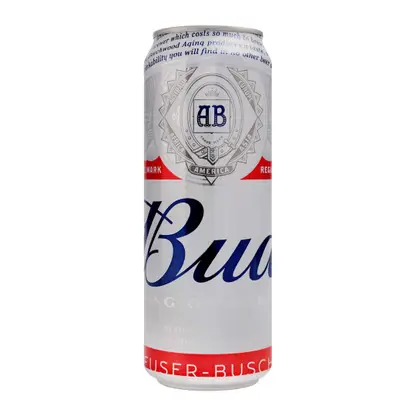 Пиво Bud светлое фильтрованное пастеризованное 5% 450мл