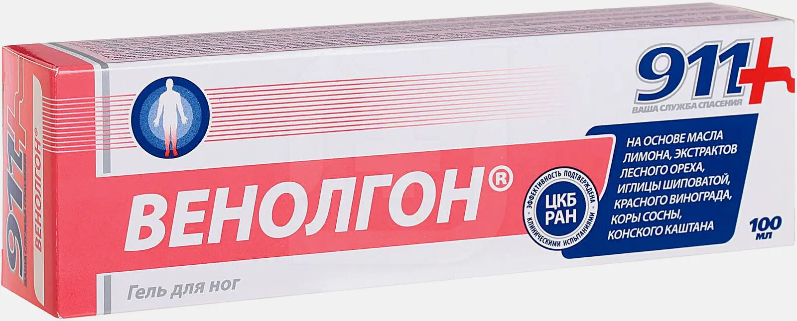 Гель для ног 911 Венолгон 100мл