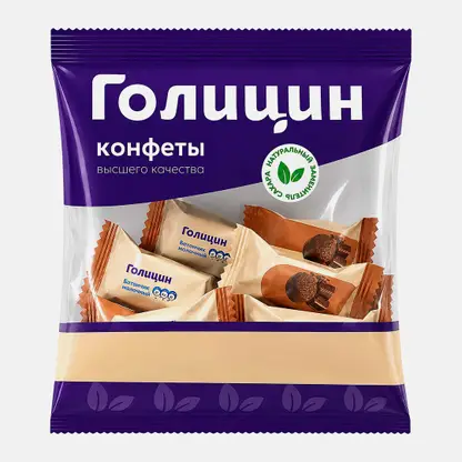 Батончики Вишневогорские шоколадные с фруктозой Голицин 160г