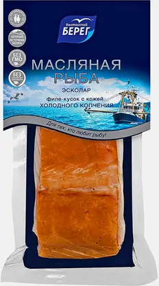 Масляная рыба Балтийский берег холодного копчения 200г