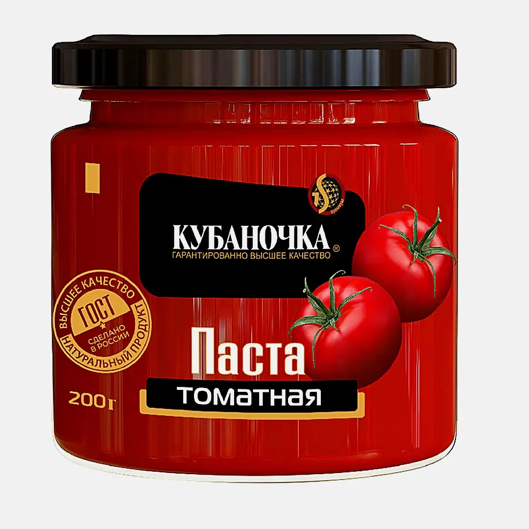 Томатная паста Кубаночка 200г Томатная паста Кубаночка 200г