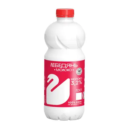 Изображение товара Молоко пастеризованное Лебедяньмолоко 3.2% 875 мл