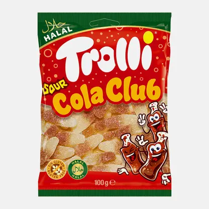 Мармелад Halal Sour Cola Club Trolli 100г
