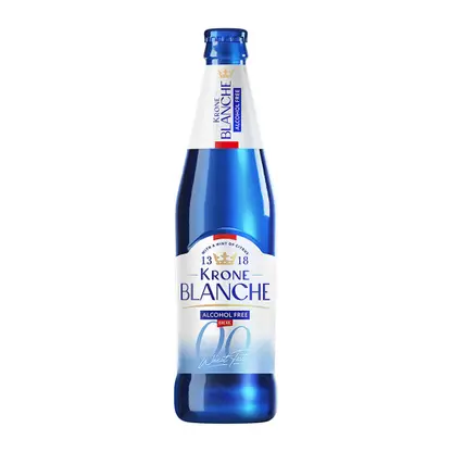 Изображение товара Пивной напиток нефильтрованный безалкогольный Krone Blanche Biere 0.5% 450мл