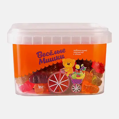 Мармелад жевательный в форме медведей Crazy Party 500г