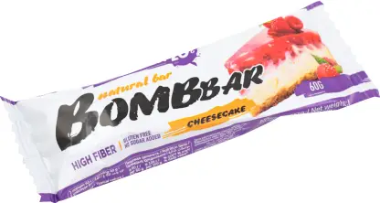 Изображение товара Протеиновый батончик Bombbar малиновый чизкейк 60г